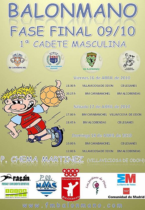 FASES FINALES CATEGORIA CADETE