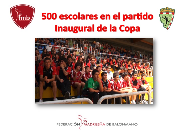 500 ESCOLARES EN EL PARTIDO INAUGURAL DE LA COPA 2014