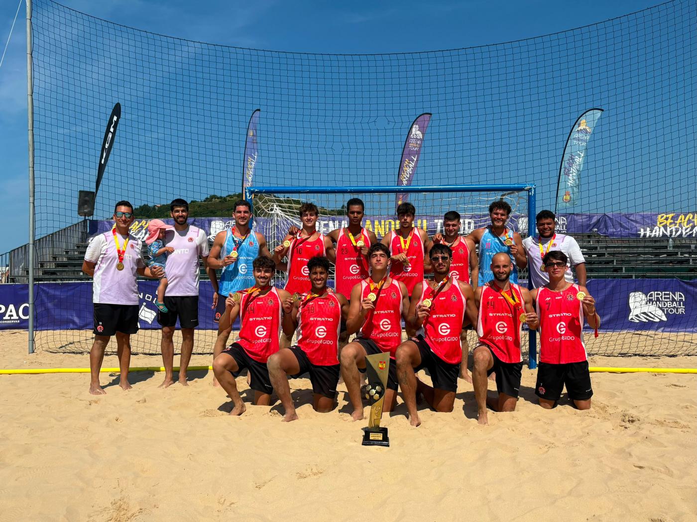 GRUPO EGIDO BM PINTO SE PROCLAMA CAMPEÓN DE ESPAÑA DE BALONMANO PLAYA SENIOR MASCULINO