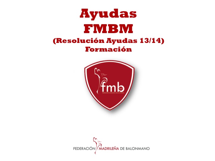 RESOLUCION PROVISIONAL AYUDAS A LA FORMACION FMBM