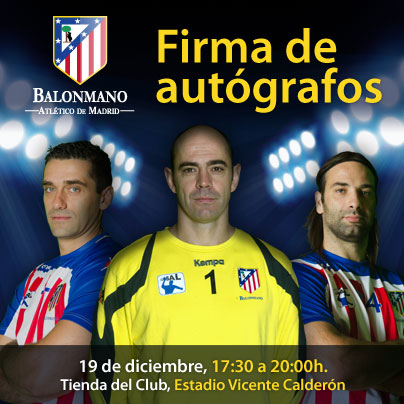 FIRMA JUGADORES BM ATLÉTICO DE MADRID