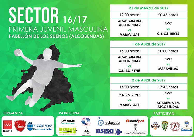 EL PABELLÓN DE LOS SUEÑOS ACOGE EL SECTOR JUVENIL MASCULINO