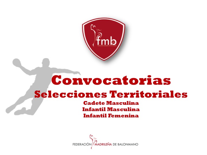 CONVOCATORIAS SELECCIONES TERRITORIALES