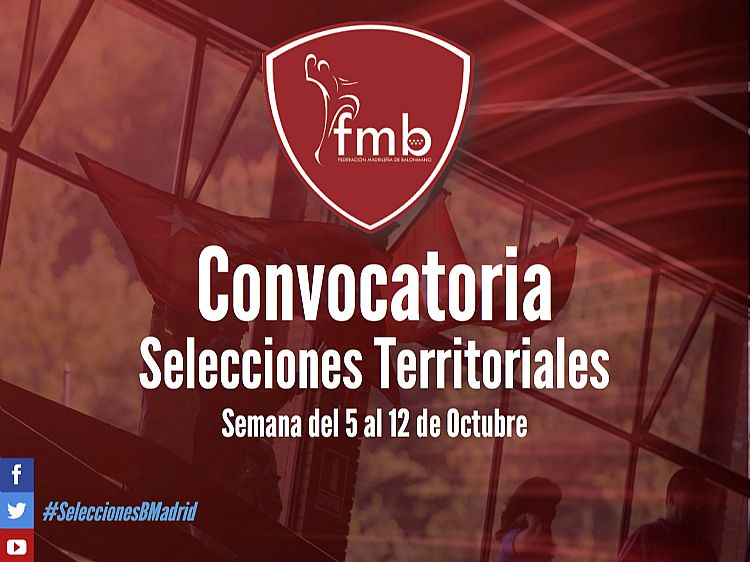 CONVOCATORIA SELECCIONES TERRITORIALES