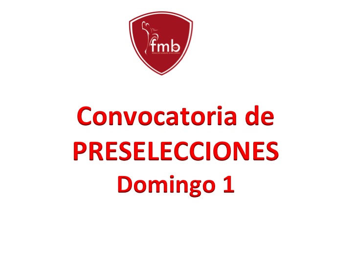 CONVOCATORIAS PRESELECCIONES DOMINGO 1 (MODIFICADO)