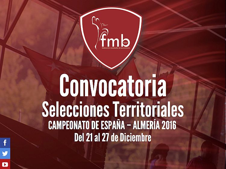 CONVOCATORIAS SELECCIONES TERRITORIALES (21-27)