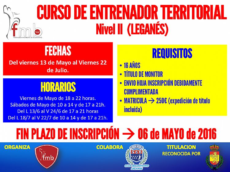 CURSO ENTRENADOR TERRITORIAL (LEGANÉS)