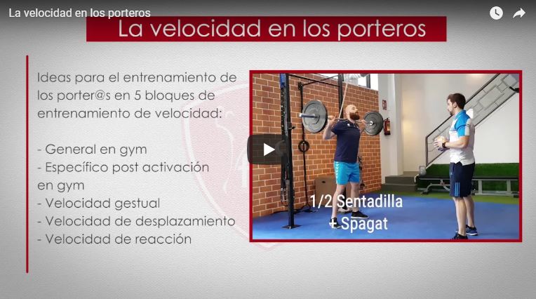 Nuevo vídeo y publicación técnica sobre la velocidad en los porter@s