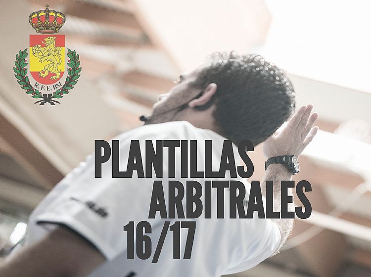 PLANTILLAS ARBITRALES RFEBM 16/17