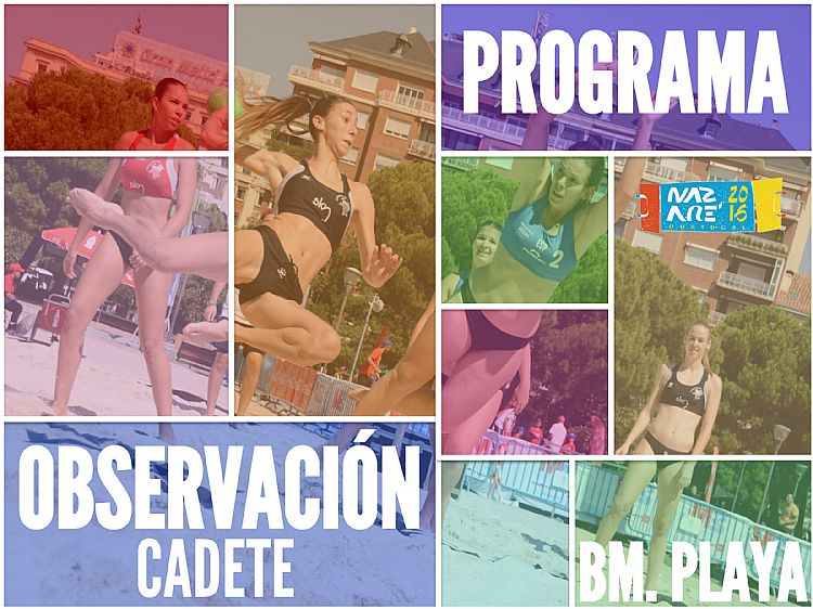 PROGRAMA OBSERVACIÓN CADETE BM. PLAYA 2016